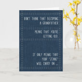 Nieuwe Opa Fun Felicitaties Relaxed Fit Jeans Kaart (Gele Bloem)