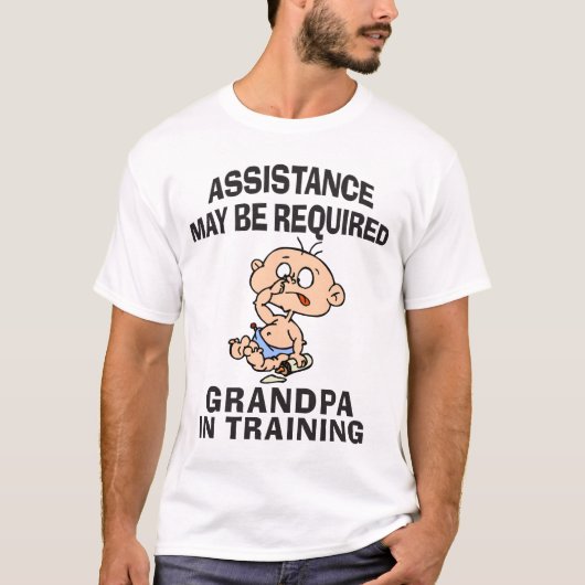 Nieuwe Opa in opleiding T-shirt (Voorkant)