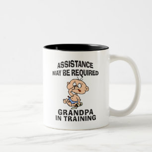 Nieuwe Opa in opleiding Tweekleurige Koffiemok
