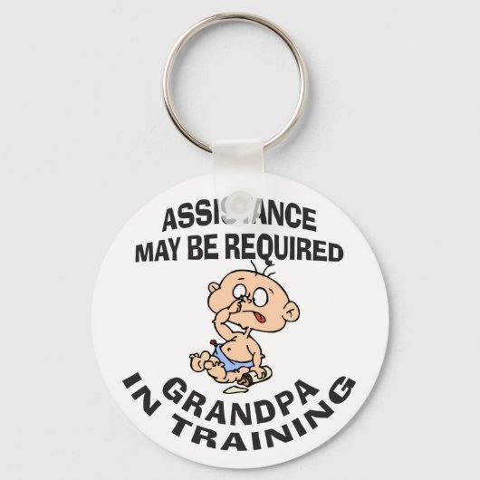 Nieuwe opa in trainingscadeau sleutelhanger (Voorkant)