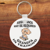 Nieuwe opa in trainingscadeau sleutelhanger (Voorkant)