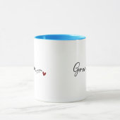 Nieuwe opa ingestelde jaar script blauw mok (Midden)