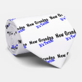 Nieuwe opa met zijn tweeling stropdas (Opgerold)