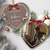 Nieuwe Opa Nieuwe Baby 1e Kerstfoto Keramisch Ornament