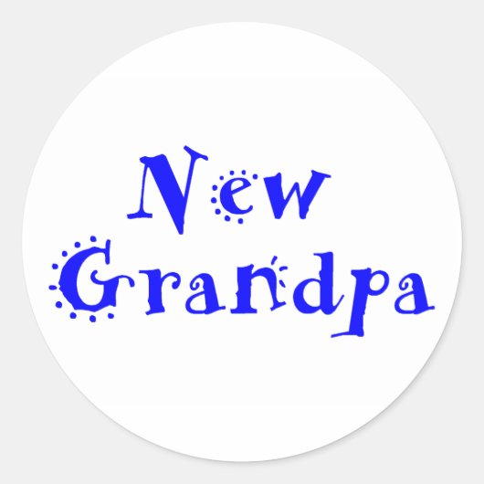 Nieuwe opa ronde sticker (Voorkant)