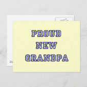 Nieuwe opa-universitaire tekentshirts op papier briefkaart (Voorkant / Achterkant)