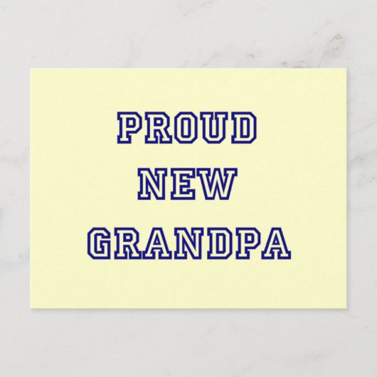 Nieuwe opa-universitaire tekentshirts op papier briefkaart (Voorkant)