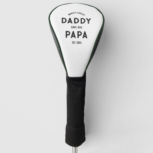 Nieuwe Opa Zwangerschapsaankondiging Golfheadcover (Voorkant)