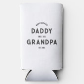 Nieuwe opa zwangerschapsaankondiging Vaderdag Seltzer Blikjeskoeler (Voorkant)