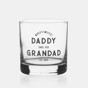 Nieuwe opa zwangerschapsaankondiging Vaderdag  Whisky Glas