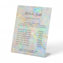 nieuwe opal prijslijst Pedestal Sign