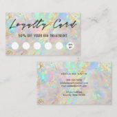 nieuwe opal textuur loyaliteitskaart visitekaartje (Voorkant / Achterkant)