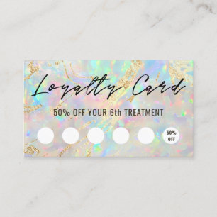 nieuwe opal textuur loyaliteitskaart visitekaartje