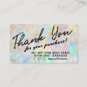 nieuwe optionele kaart met korting visitekaartje (Voorkant)