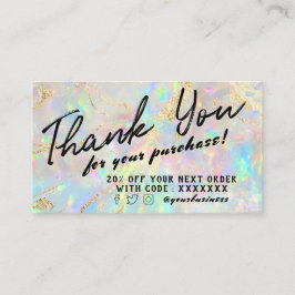 nieuwe optionele kaart met korting visitekaartje