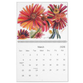 Nieuwe Oranje en paarse ventilatorschilderijen Kalender (Mar 2026)