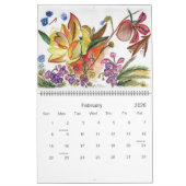 Nieuwe Oranje en paarse ventilatorschilderijen Kalender (Feb 2026)