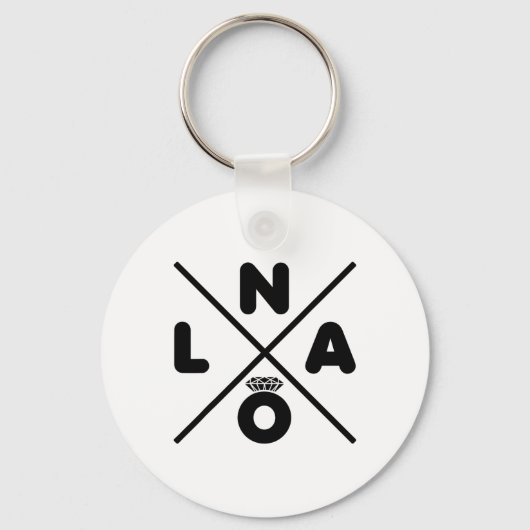 Nieuwe Oranje Huwelijk Nola Bachelorette Feest Bru Sleutelhanger (Voorkant)