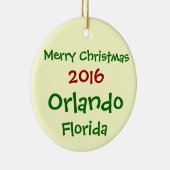 NIEUWE ORLANDO FLORIDA MERRY CHRISTMAS ORNAMENT 20 (Rechts)