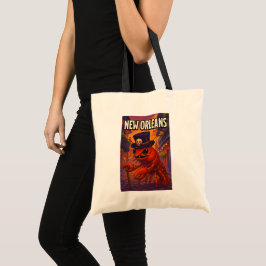 Nieuwe Orleaanse Themed Kreeft Voodooman Tote Bag