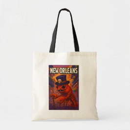 Nieuwe Orleaanse Themed Kreeft Voodooman Tote Bag