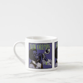 Nieuwe Orlean-muziek espressokop Espresso Kop