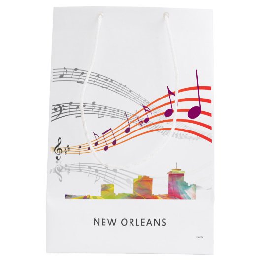 NIEUWE ORLEANEN, LOUISIANA SKYLINE WB1 - MEDIUM CADEAUZAKJE (Achterkant)