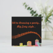 NIEUWE ORLEANEN, LOUISIANA SKYLINE WB1 - SAVE THE DATE (Staand voorkant)