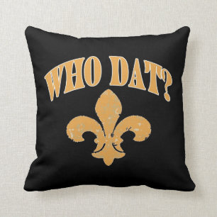 nieuwe Orleans fleur De Lis, Black and Gold Kussen