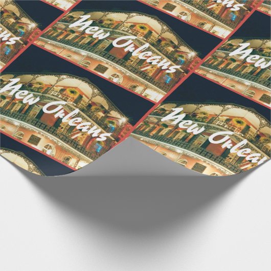 Nieuwe Orleans Franse kwarthoek Cadeaupapier (Hoek)