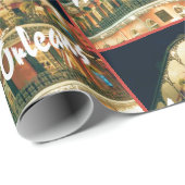 Nieuwe Orleans Franse kwarthoek Cadeaupapier (Rol Hoek)