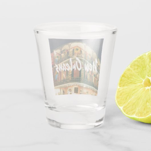 Nieuwe Orleans Franse kwarthoek Shot Glas (Achterkant)