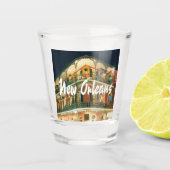 Nieuwe Orleans Franse kwarthoek Shot Glas (Voorkant)