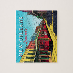 Nieuwe Orléans Geïnspireerde Stedelijke Kunst Legpuzzel