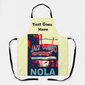 Nieuwe Orleans Groepen, voeg tekst, Schort toe (Voorkant)