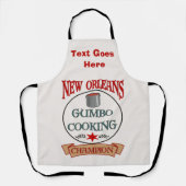 Nieuwe Orleans Groepen, voeg tekst, Schort toe (Voorkant)