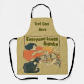 Nieuwe Orleans Groepen, voeg tekst, Schort toe (Voorkant)