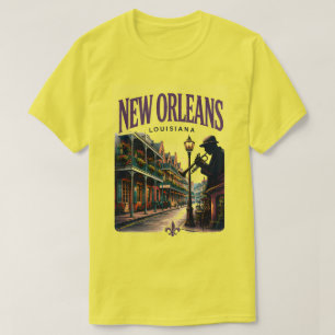 Nieuwe Orléans Louisiana Franse Wijk Reisbestemmin T-shirt
