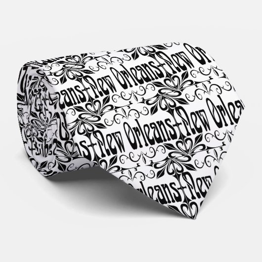 Nieuwe orleans met ijzerstijl stropdas (Opgerold)