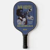 Nieuwe Orleans Music-aangepaste naam Pickleball Paddle (Voorkant)