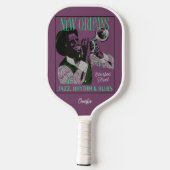 Nieuwe Orleans Music-aangepaste naam Pickleball Paddle (Achterkant)