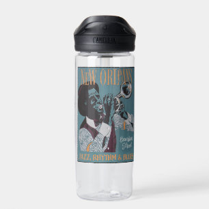 Nieuwe Orleans Music-aangepaste naam Waterfles