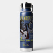 Nieuwe Orleans Music-aangepaste naam Waterfles (Achterkant)