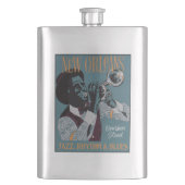 Nieuwe Orleans Music-fles Heupfles (Voorkant)