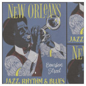 Nieuwe Orleans Music-stof Stof (Close Up)
