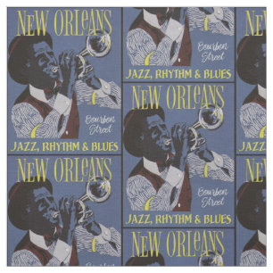 Nieuwe Orleans Music-stof Stof