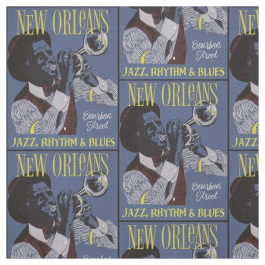 Nieuwe Orleans Music-stof Stof (Swatch)