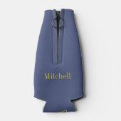 Nieuwe Orleans Muziek aangepaste monogram flessenk Flesjeskoeler (Achterkant)