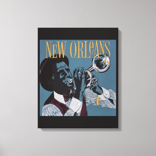 Nieuwe Orleans muziekcanvasafdruk Canvas Afdruk (Voorkant)