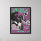 Nieuwe Orleans muziekcanvasafdruk Canvas Afdruk (Voorkant)